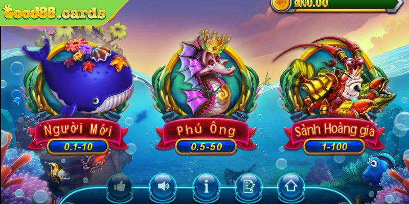 Bắn Cá Hoàng Kim Good88 Mở Ra Thiên Đường Giữa Biển Khơi 3 Chế độ săn cá của siêu phẩm